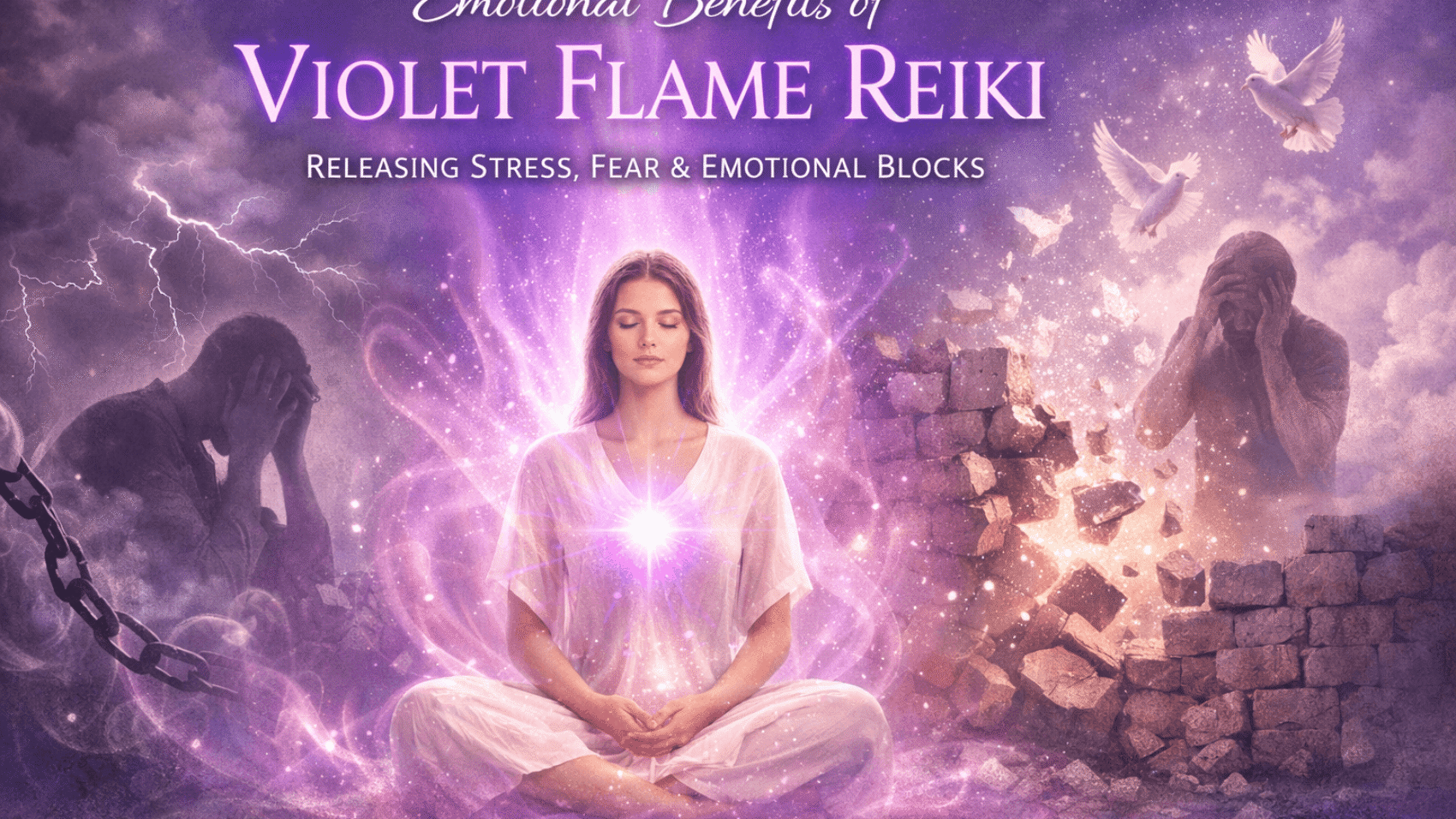 Emotional Benefits of Violet Flame Reiki: Releasing Stress, Fear, and Emotional Blocks