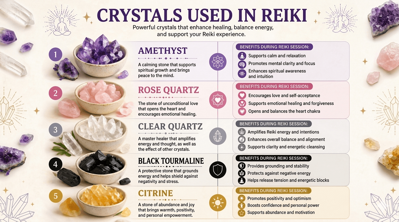 Reiki and Crystals: How They Work Together to Deepen Healing