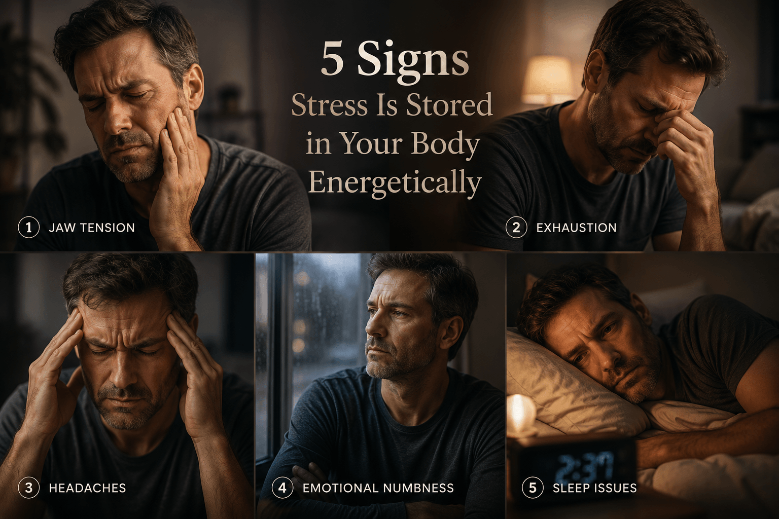 5 Signs Stress Is Stored in Your Body Energetically